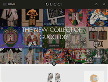 Tablet Screenshot of gucci.com